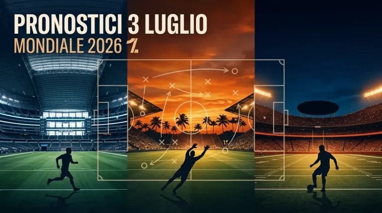 Pronostici 3 luglio Mondiale 2026: le ultime tre sfide del Round of 32