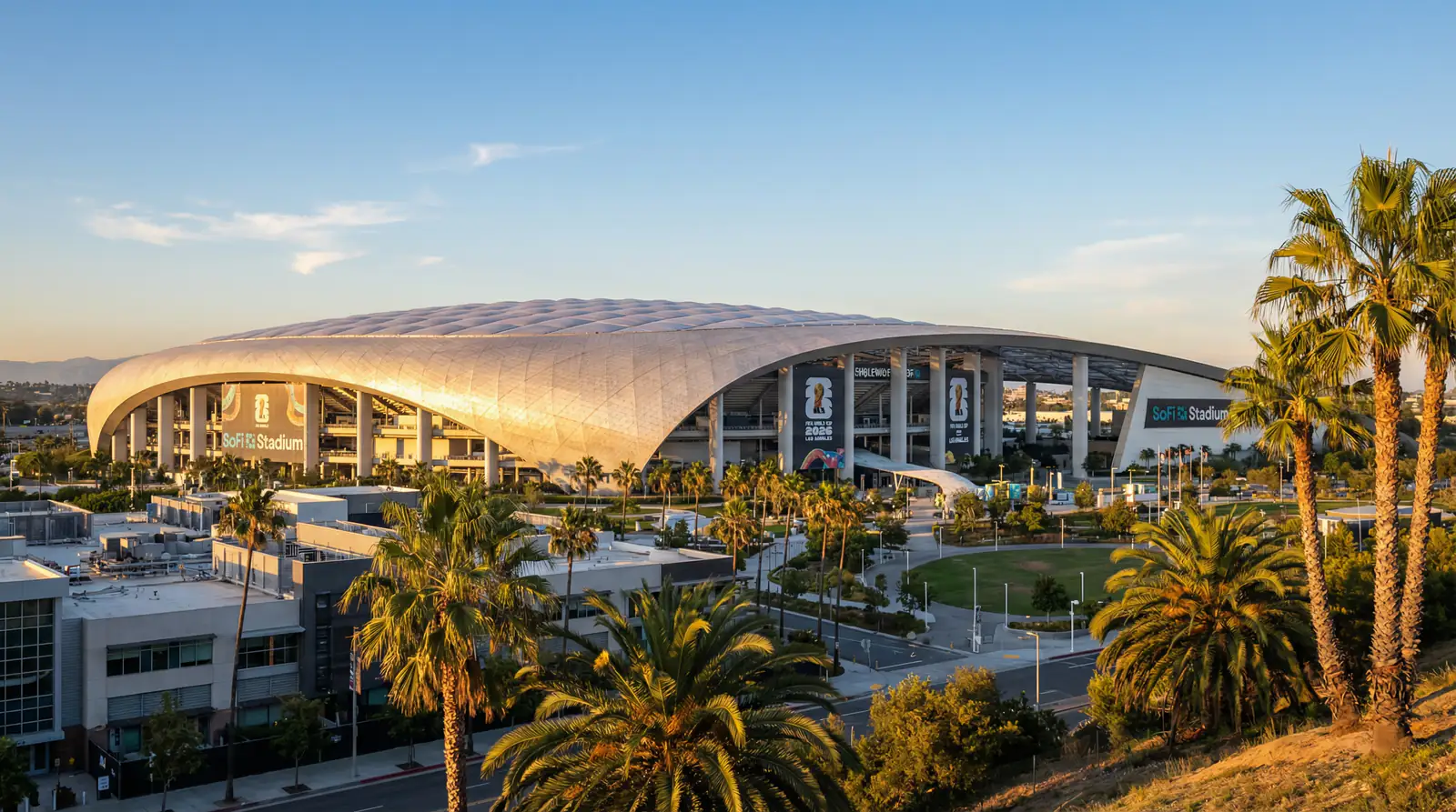 SoFi Stadium di Inglewood, Los Angeles, sede di partite del Mondiale 2026